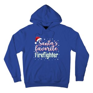 SantaS Favorite Firefighter Christmas Firefighter Xmas Gift Hoodie