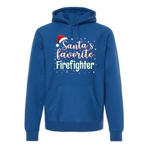 SantaS Favorite Firefighter Christmas Firefighter Xmas Gift Premium Hoodie