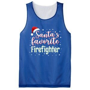 SantaS Favorite Firefighter Christmas Firefighter Xmas Gift Mesh Reversible Basketball Jersey Tank