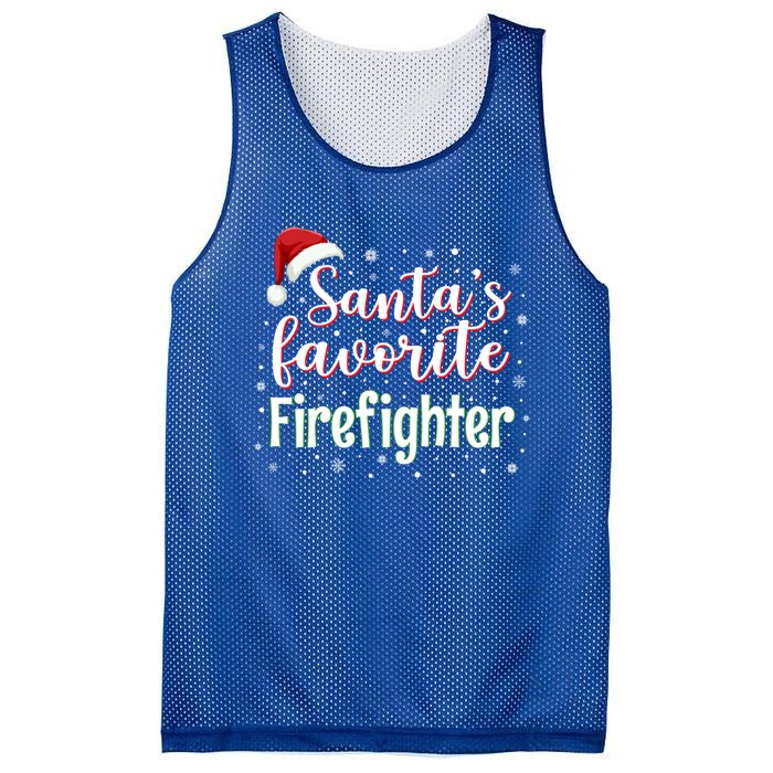 SantaS Favorite Firefighter Christmas Firefighter Xmas Gift Mesh Reversible Basketball Jersey Tank