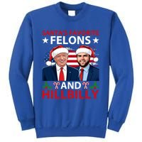 Santa’S Favorite Felons And Hillbilly Trump Vance Christmas Gift Sweatshirt