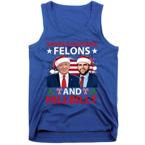 Santa’S Favorite Felons And Hillbilly Trump Vance Christmas Gift Tank Top