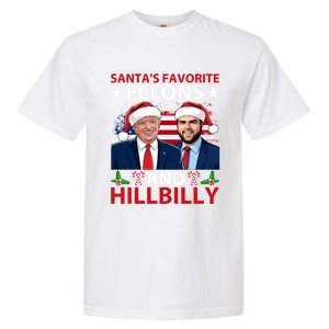 Santa’S Favorite Felons And Hillbilly Trump Vance Christmas Gift Garment-Dyed Heavyweight T-Shirt