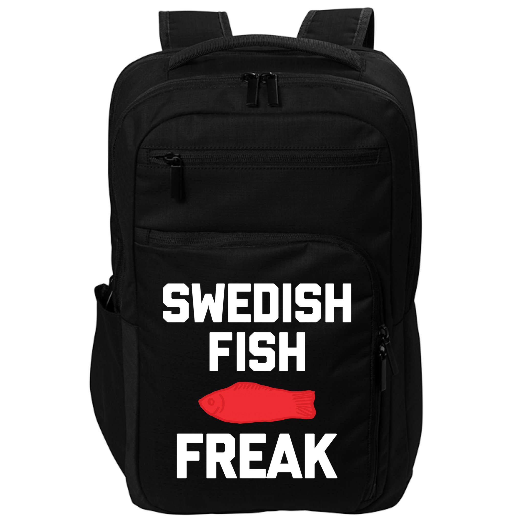 Swedish Fish Freak Gift Funny Saying Sarcastic Food Candy Gift Impact Tech Backpack