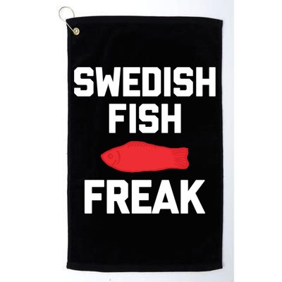 Swedish Fish Freak Gift Funny Saying Sarcastic Food Candy Gift Golf Towel