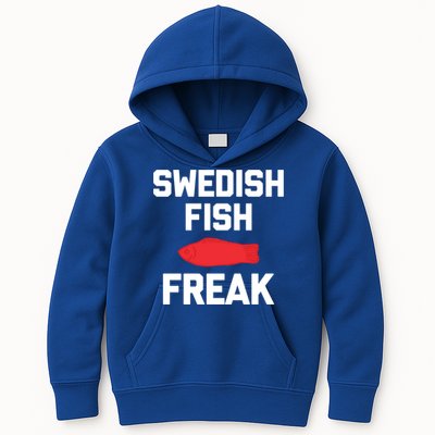 Swedish Fish Freak Gift Funny Saying Sarcastic Food Candy Gift Kids Hoodie