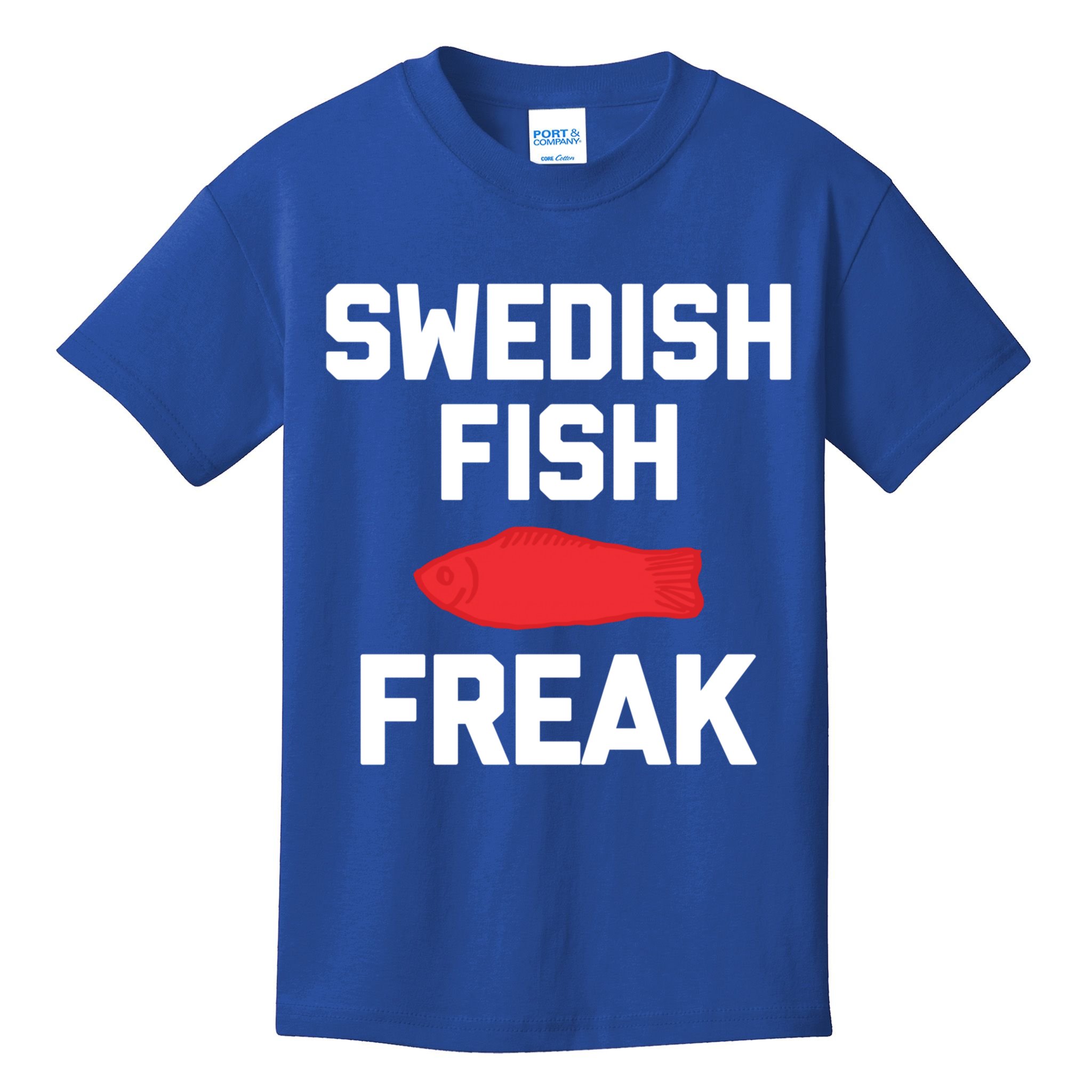 Swedish Fish Freak Gift Funny Saying Sarcastic Food Candy Gift Kids T-Shirt