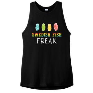 Swedish Fish Freak In The Wild Funny Idea Funny Gift Ladies PosiCharge Tri-Blend Wicking Tank