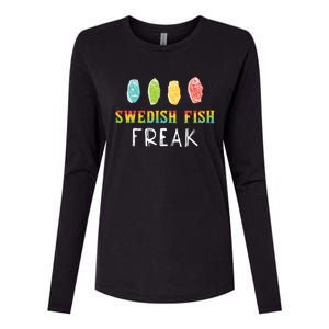 Swedish Fish Freak In The Wild Funny Idea Funny Gift Womens Cotton Relaxed Long Sleeve T-Shirt