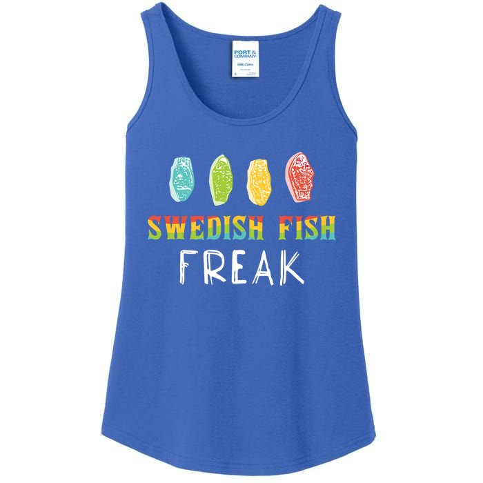 Swedish Fish Freak In The Wild Funny Idea Funny Gift Ladies Essential Tank