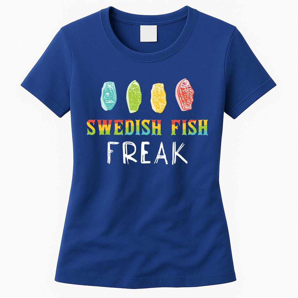 Swedish Fish Freak In The Wild Funny Idea Funny Gift Womens T-Shirt