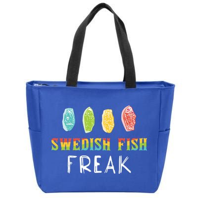 Swedish Fish Freak In The Wild Funny Idea Funny Gift Zip Tote Bag