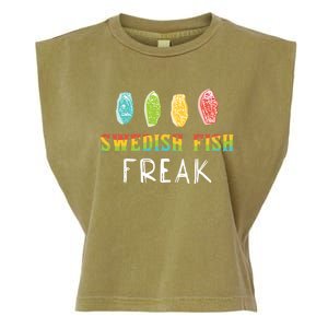 Swedish Fish Freak In The Wild Funny Idea Funny Gift Garment-Dyed Women's Muscle Tee