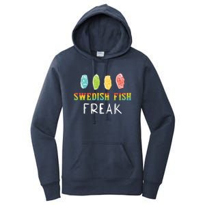 Swedish Fish Freak In The Wild Funny Idea Funny Gift Women's Pullover Hoodie