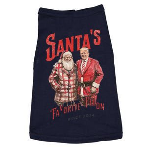 Santa’S Favorite Felon Trump 2024 Funny Maga Doggie Tank