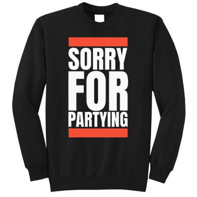 Sorry Funny For Partying Halloween Birthday Costume Sweatshirt