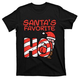 Santas Favorite Funny Naughty Adult Christmas Xmas Wo T-Shirt