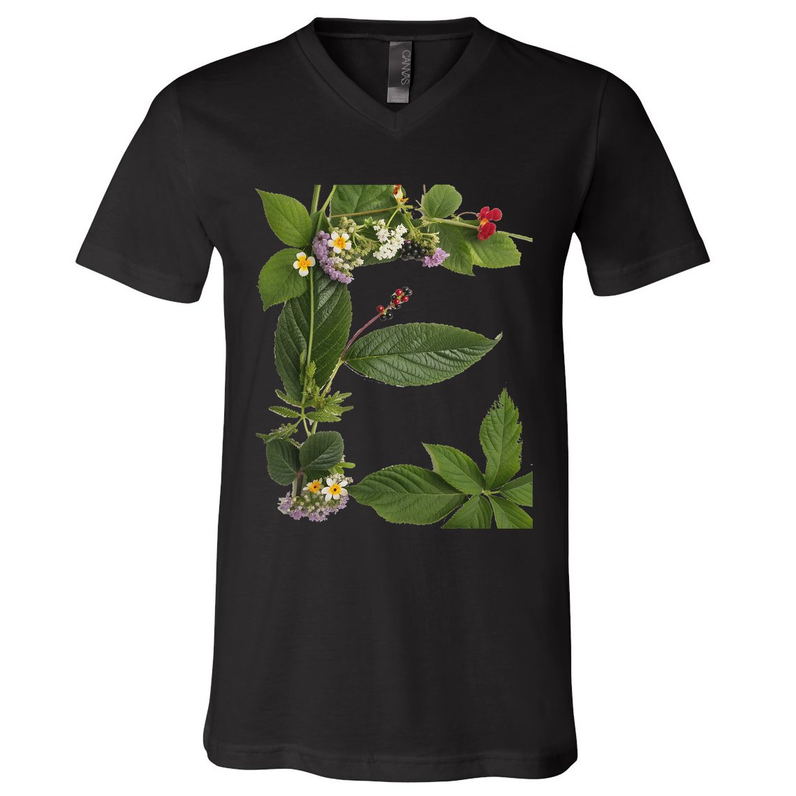 Subtle Floral F Anti Trump Political Protest V-Neck T-Shirt