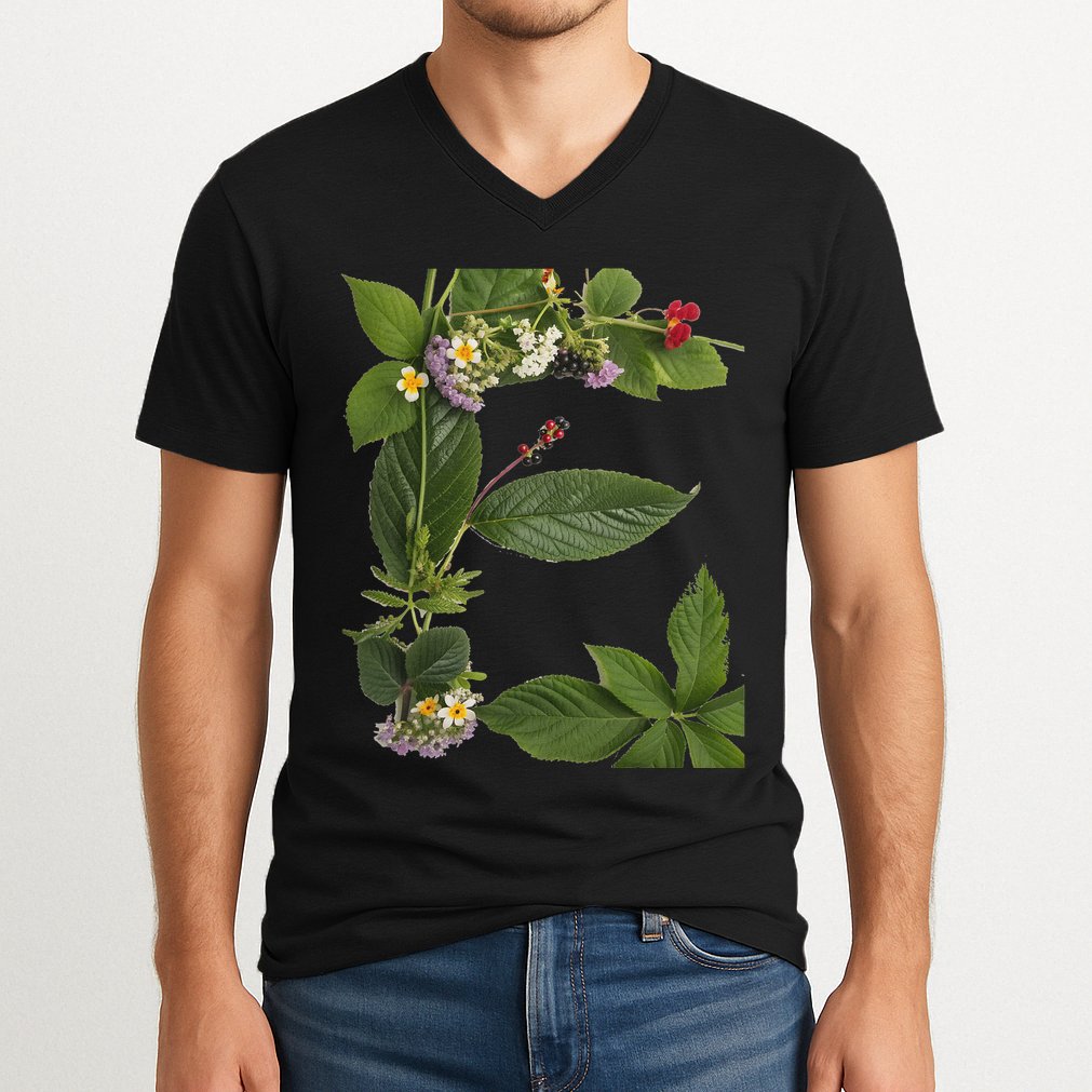 Subtle Floral F Anti Trump Political Protest V-Neck T-Shirt