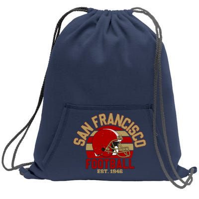 San Francisco Football Est 1946 Team Supporter Sweatshirt Cinch Pack Bag