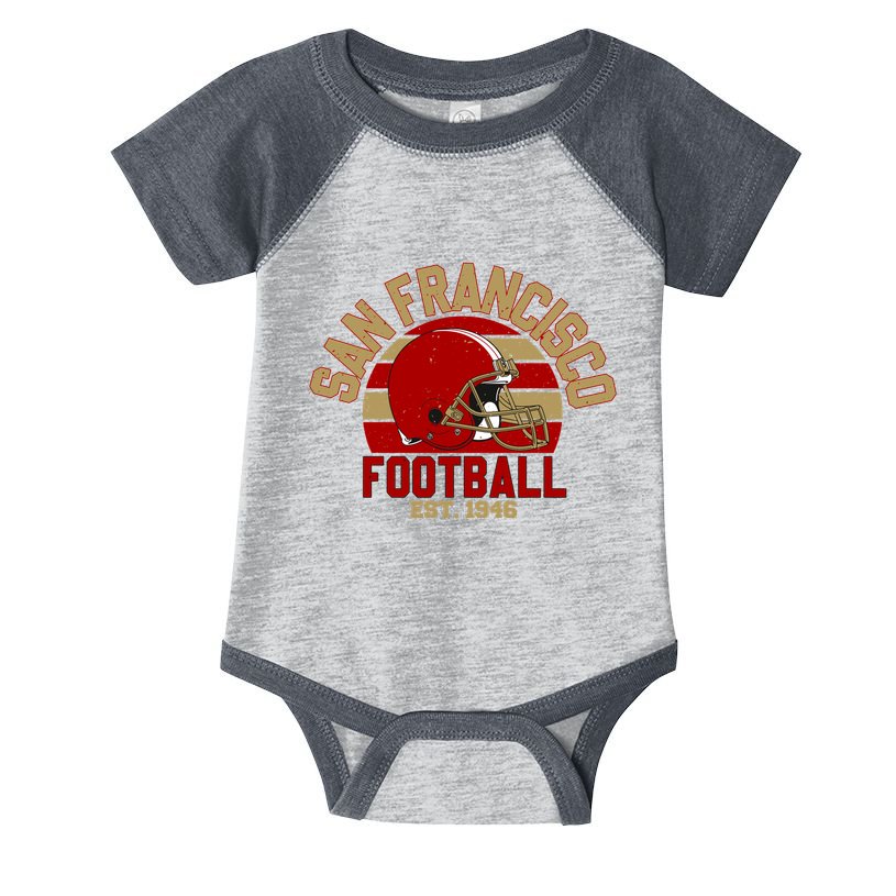 San Francisco Football Est 1946 Team Supporter Infant Baby Jersey Bodysuit