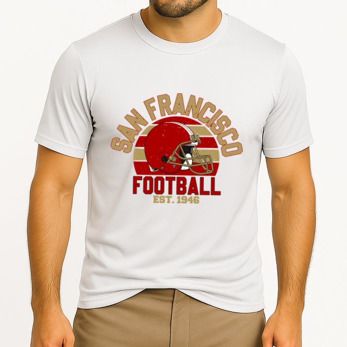 San Francisco Football Est 1946 Team Supporter Cooling Performance Crew T-Shirt