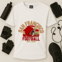 San Francisco Football Est 1946 Team Supporter Cooling Performance Crew T-Shirt