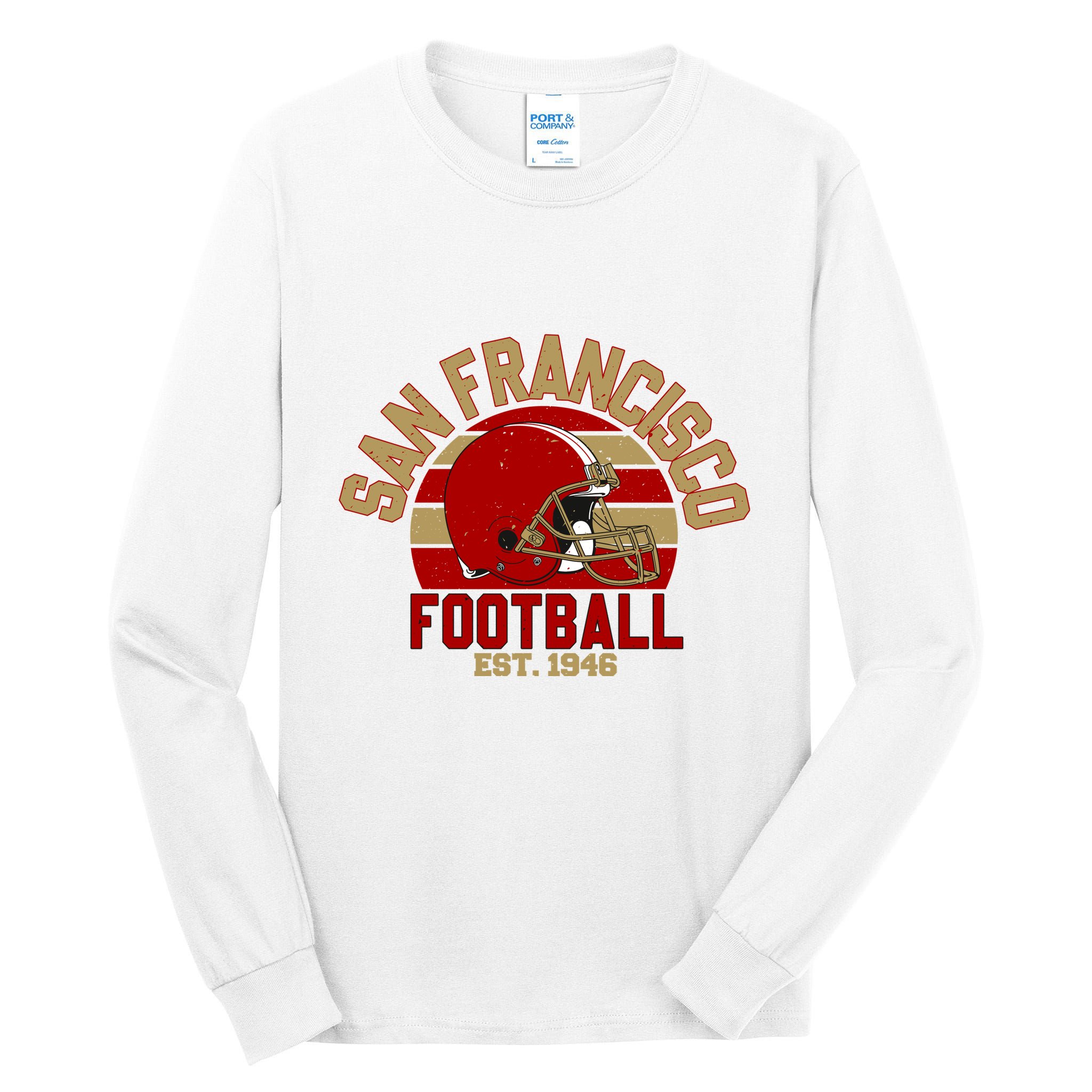 San Francisco Football Est 1946 Team Supporter Tall Long Sleeve T-Shirt