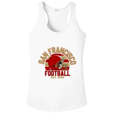 San Francisco Football Est 1946 Team Supporter Ladies PosiCharge Competitor Racerback Tank