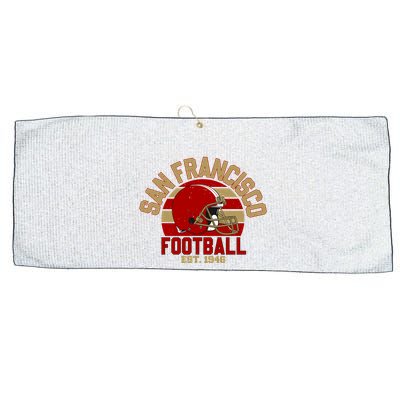 San Francisco Football Est 1946 Team Supporter Large Microfiber Waffle Golf Towel