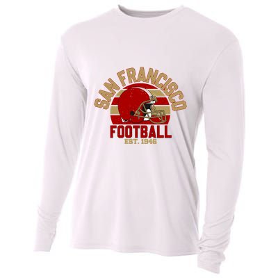 San Francisco Football Est 1946 Team Supporter Cooling Performance Long Sleeve Crew
