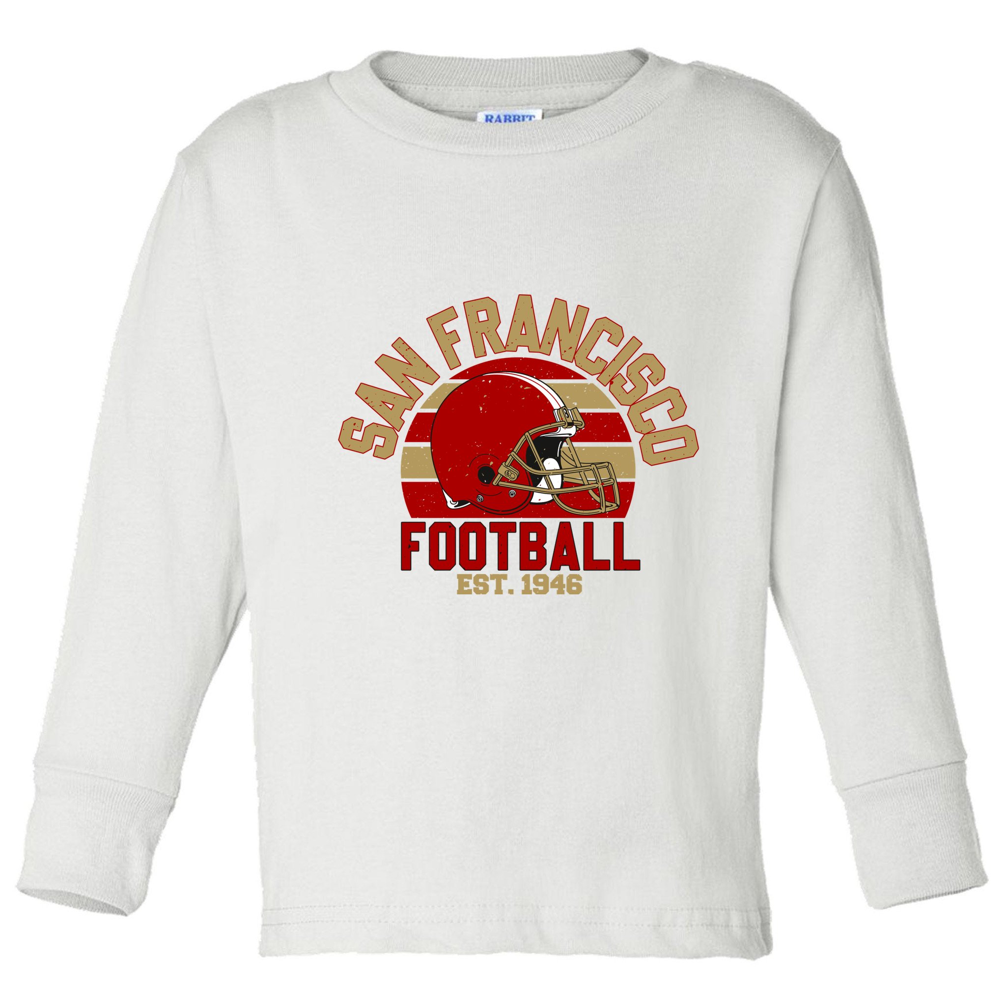 San Francisco Football Est 1946 Team Supporter Toddler Long Sleeve Shirt