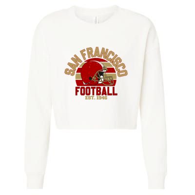 San Francisco Football Est 1946 Team Supporter Cropped Pullover Crew