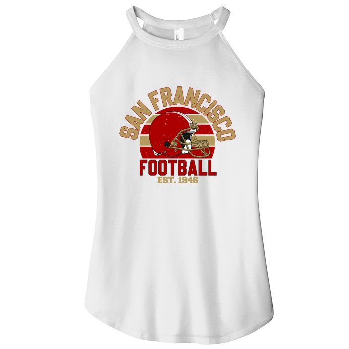 San Francisco Football Est 1946 Team Supporter Women's Perfect Tri Rocker Tank