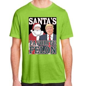 Santa Favorite Felon Trump Christmas Trump Santa Christmas Gift Adult ChromaSoft Performance T-Shirt