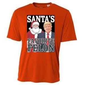 Santa Favorite Felon Trump Christmas Trump Santa Christmas Gift Cooling Performance Crew T-Shirt