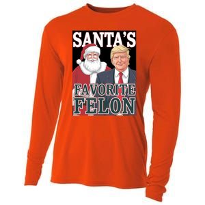 Santa Favorite Felon Trump Christmas Trump Santa Christmas Gift Cooling Performance Long Sleeve Crew