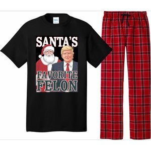 Santa Favorite Felon Trump Christmas Trump Santa Christmas Gift Pajama Set