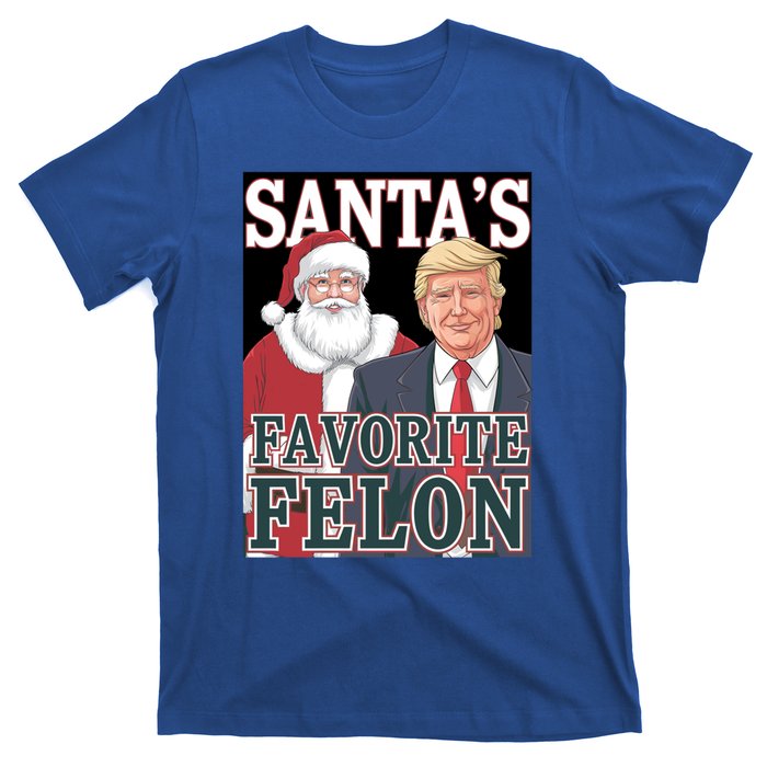 Santa Favorite Felon Trump Christmas Trump Santa Christmas Gift T-Shirt