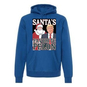 Santa Favorite Felon Trump Christmas Trump Santa Christmas Gift Premium Hoodie