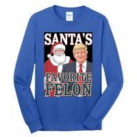 Santa Favorite Felon Trump Christmas Trump Santa Christmas Gift Tall Long Sleeve T-Shirt