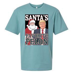 Santa Favorite Felon Trump Christmas Trump Santa Christmas Gift Sueded Cloud Jersey T-Shirt