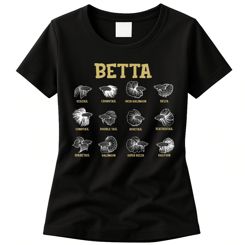 Siamese Fighting Fish Lover Aquarium Keeper Betta Fish Womens T-Shirt