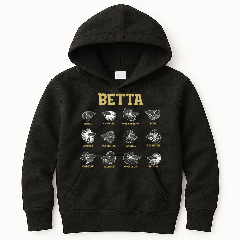 Siamese Fighting Fish Lover Aquarium Keeper Betta Fish Kids Hoodie