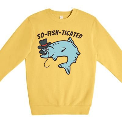 Suffocated Funny Fish Premium Crewneck Sweatshirt