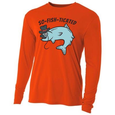 Suffocated Funny Fish Cooling Performance Long Sleeve Crew