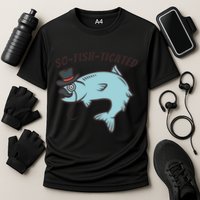 Suffocated Funny Fish Cooling Performance Crew T-Shirt
