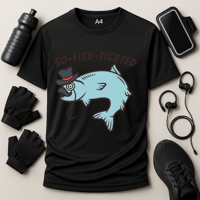 Suffocated Funny Fish Cooling Performance Crew T-Shirt