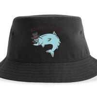 Suffocated Funny Fish Sustainable Bucket Hat