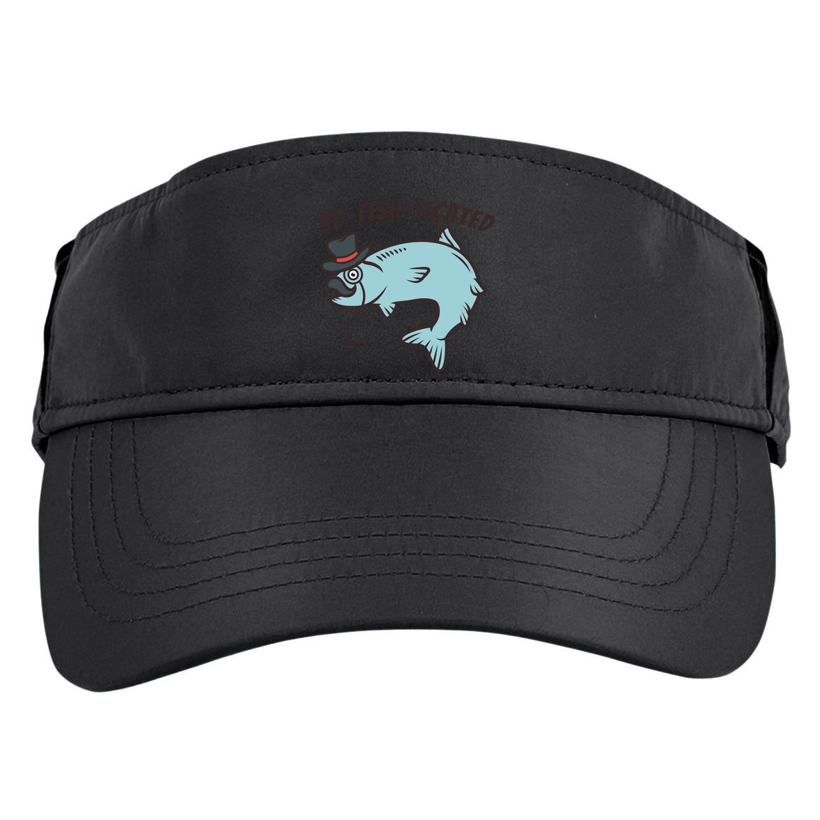 Suffocated Funny Fish Adult Drive Performance Visor